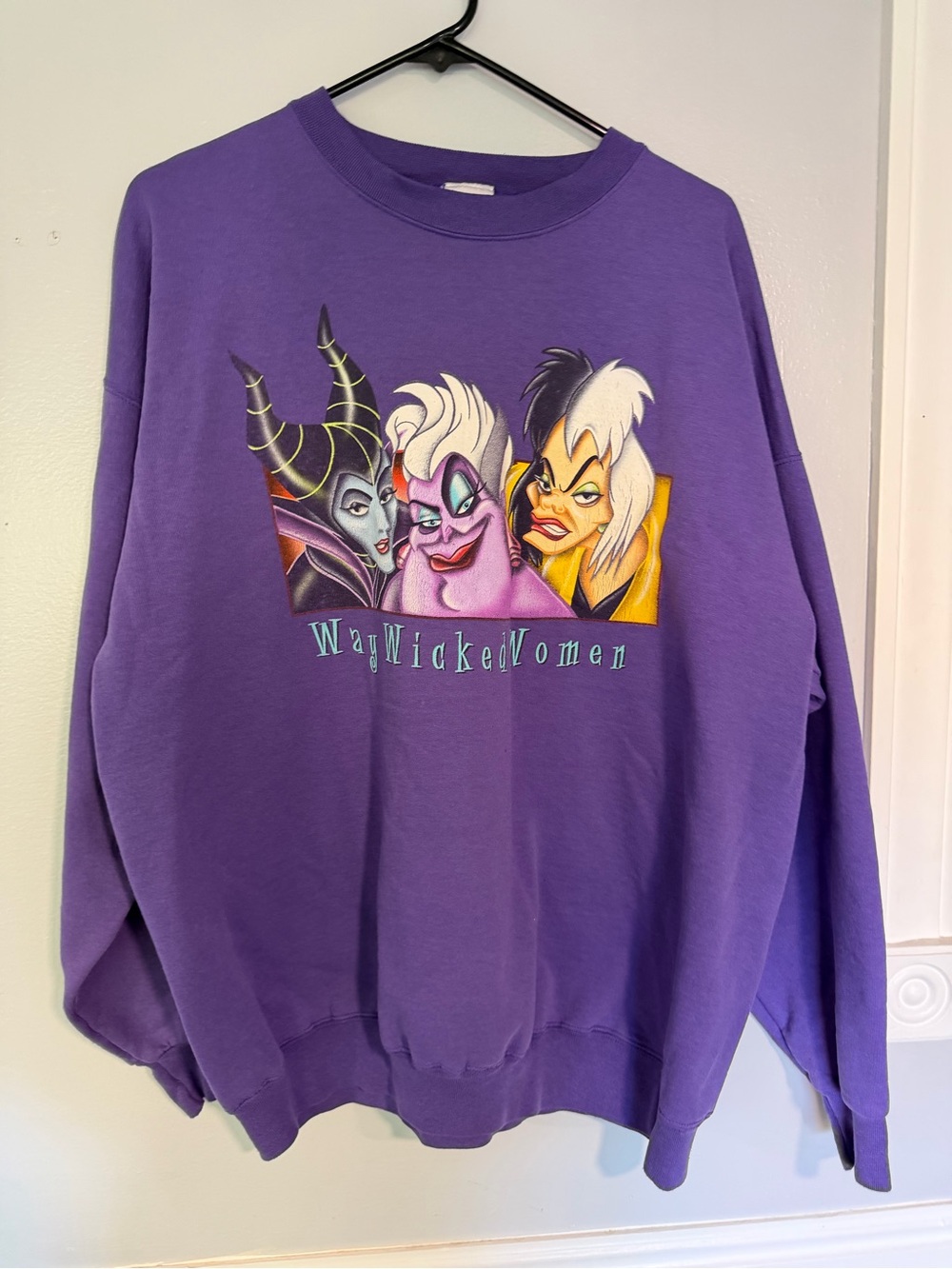 Purple Way Wicked Women Graphic Crewneck Sweatshirt
